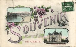 CPA Souvenir De Creil