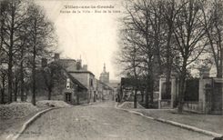 CPA Villenaxe the Large one Entrance Of the Street City Of the Station