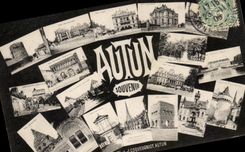 CPA Souvenir Autun