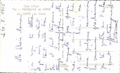 La peninsula azul del corral de CPA de Giens la recoge el sitio para acampar del campo