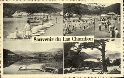 CPA Souvemir of the Lake Chambon