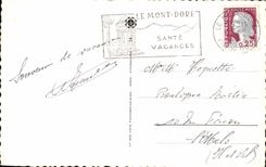 CPA Souvemir of the Lake Chambon