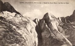 CPA Chamonix Massif Of Mont Blanc Mer De freezes