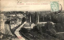 CPA Dijon Route De Plombieres the Fuller