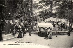 CPA Chatelguyon un dia de aldea de justo en el parque de Auvergne