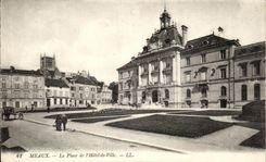 CPA Meaux the Place of the Hotel of Cheap