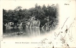 CPA Paris Bois de Boulogne Cascades and Cave