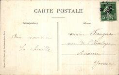 CPA Paris Park Heap in Winter Colonnades