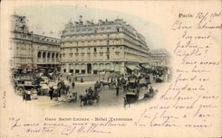 CPA Paris Parks Lazare Hotel Terminus Saint