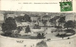 CPA Paris Panorama de la Place de la Nation