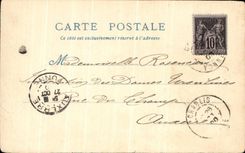 CPA Paris el centinela de Chatelet del universal grande favorablemente de 1900
