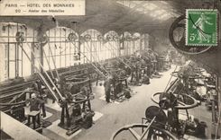 CPA Paris Mint Workshop of the currencies