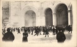 CPA Paris la torre de agua durante el fuego