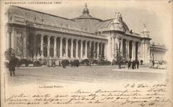 Universal magnifico de CPA Paris Palais favorablemente el 1900
