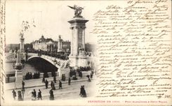 Puente Alejandro de CPA Paris y pequeno del paladar universal 1900 favorablemente