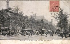 CPA Paris Un Matin Aux Halles Gentrales