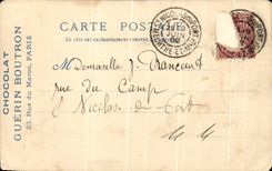 Edificio de CPA Paris de la calle vieja de Guerin Boutron del chocolate del teatro de los mercados de Marruecos