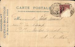 CPA Paris el chocolate Guerin Boutron de Paris del viejo hombre