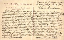 CPA Paris While Strolling Park of the Hillocks Chaumont Bridge of bricks