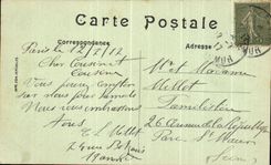 CPA Paris Our lady Gate burden