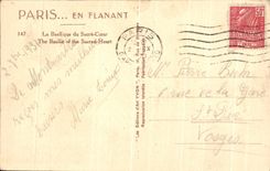 CPA Paris En Flanant Sacre Coeur Montmartre 