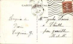 CPA Paris La Tour Eiffel et le Pont d'Iena La Tour Eiffel 