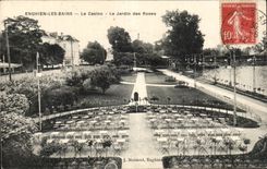 CPA Enghien Les Bains the Casino the Garden of the Roses