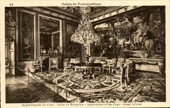CPA Palate of Fontainebleau Apartments of the Pope Reception room