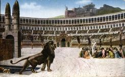 CPA Roma Circo Maximo Ultima leon del preghiera