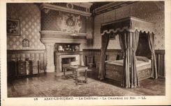 CPA Azay la cortina el castillo del rey