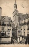 CPA Nevers el campanario de una iglesia