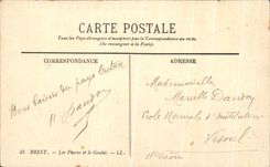 CPA Brest Les Phares et le Goulet Bateaux