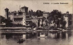 CPA Torino Castello Medievale 