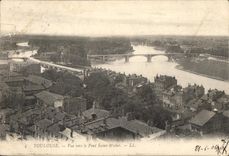 CPA Toulouse Vue Vers Le Pont Saint Michel