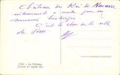 CPA Pau the Castle Keep And Frontage Is