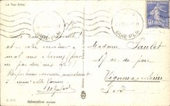 CPA La Tour Eiffel Paris 