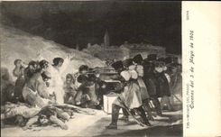 CPA Museo Del Pardo Escenas LED of Mayo of 1808