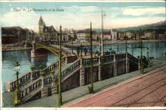 CPA Liege the Footbridge And La Poste