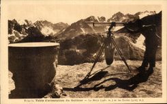 CPA Table D'Orientation Du Galibier La Meije Et Les Ecrins 