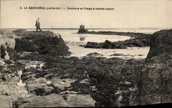 CPA La Bernerie Rochers et Plage a maree basse