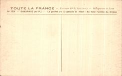 CPA All Gavarnie France the Pit of the Cascade in winter At the bottom i' emtre of the Circus