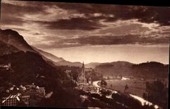 CPA All France Lourdes Basiique seen of the Castle