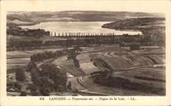 CPA Langres Panorama Is Dam Of Bind