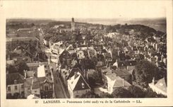 CPA Langres Panorama Seen Of the Cathedral