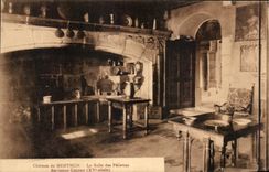 CPA Chateau De Menthon the Room Of the Pilgrims Old Kitchen