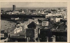 CPA Folds back District of the Tower Hassan Vue of Oudaias Morocco