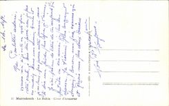 CPA Marrakech Bahia Main courtyard Morocco