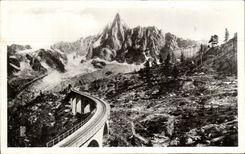 CPA Chamonix Mont Blanc Chemin de Fer de Montenvers Aiguille du Dru
