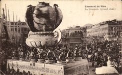 CPA Carnival of Nice the Grenade the tank