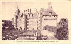 CPA Langeais Le Chateau Facade Interieure
